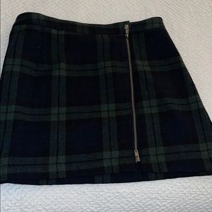 plaid skirt